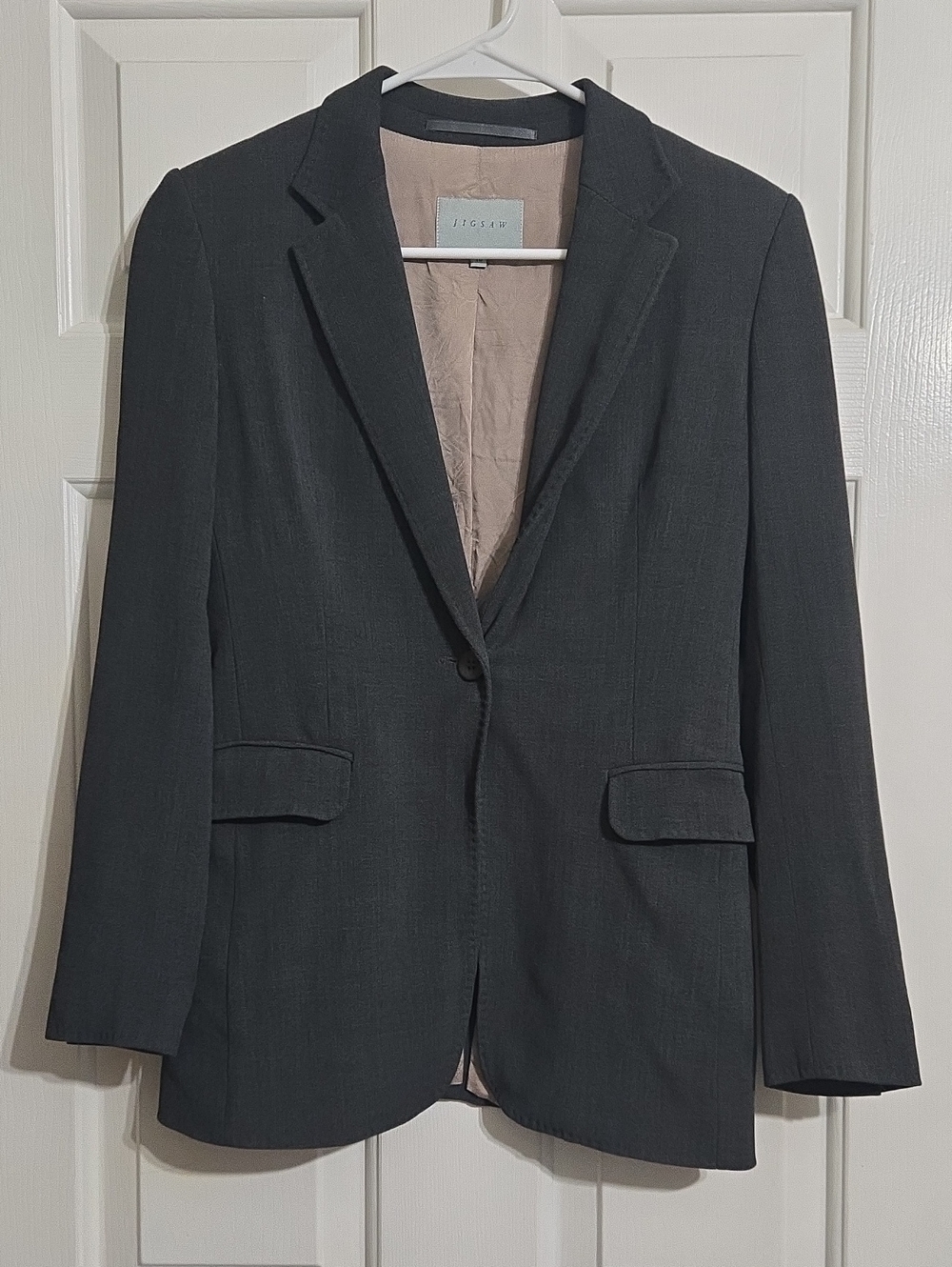 Jigsaw Black Blazer with Beige Lining